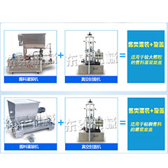 半自動(dòng)醬類(lèi)灌裝機(jī)+真空旋蓋機(jī)